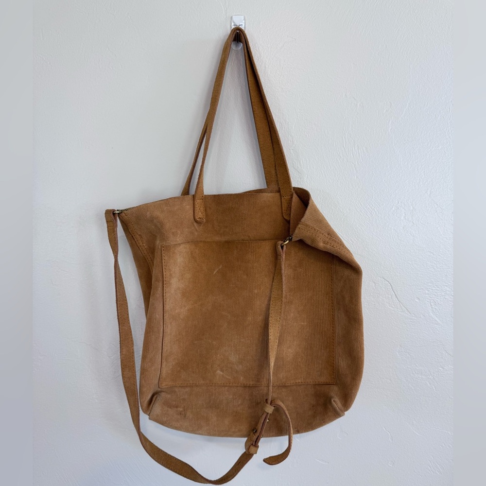 Madewell mustard corduroy tote